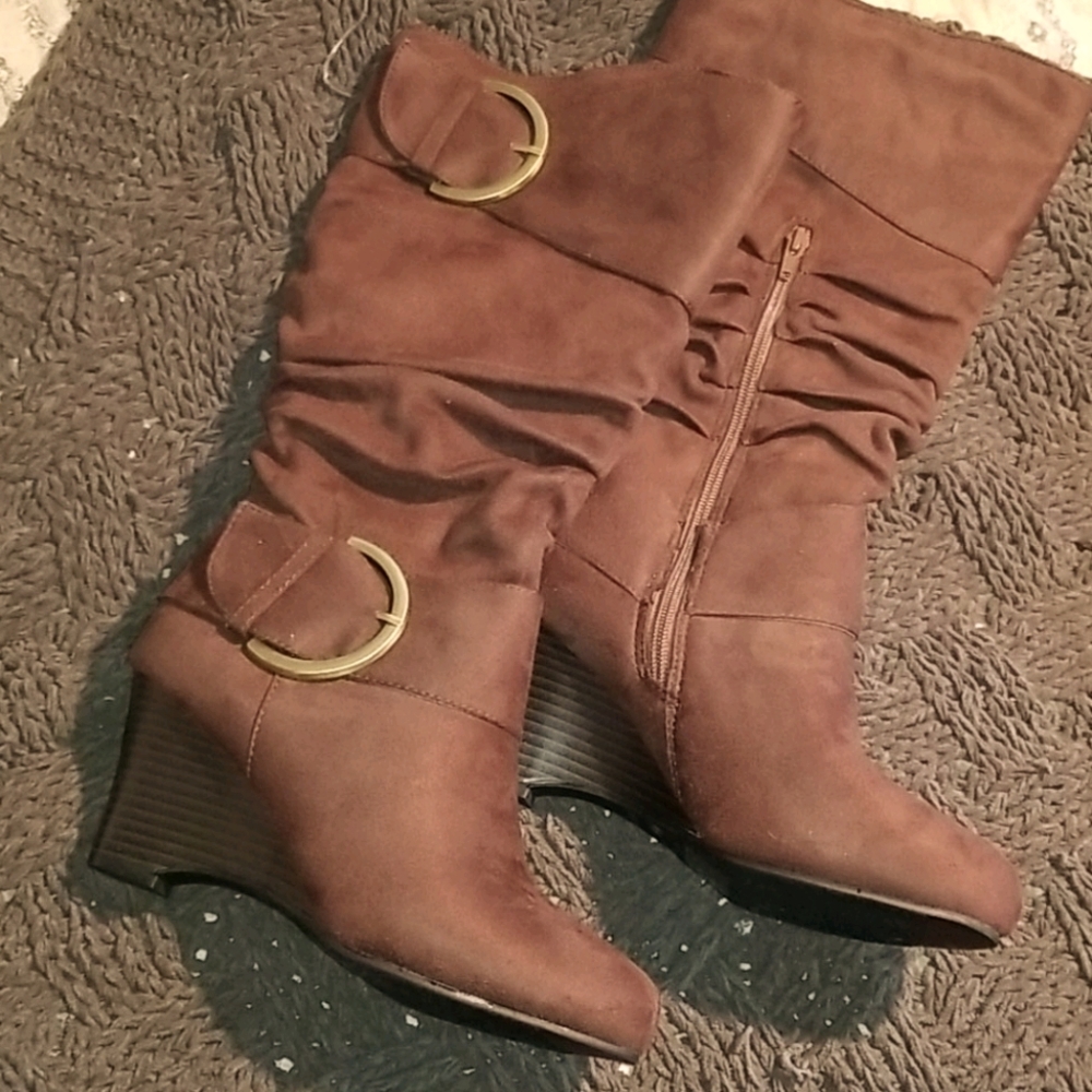Knee Length Suede